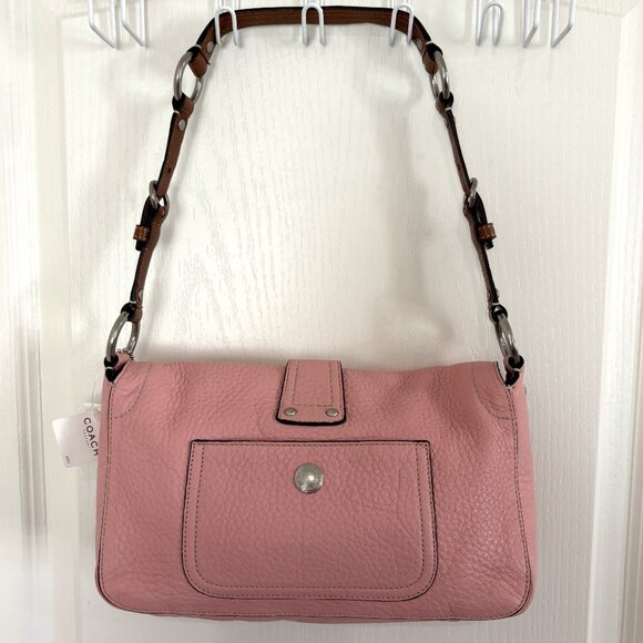 Coach Chelsea Field Bag Pebbled Leather Shoulder Handbag 10893 Blush Pink NEW - Picture 2 of 12